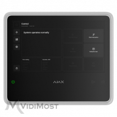 Прилад приймально-контрольний пожежний (ППКП) Ajax EN54 Fire Hub Jeweller White